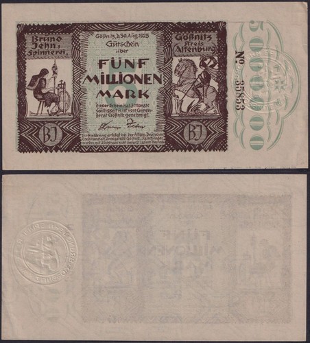 Notgeld gößnitz altenburg - notgeld,