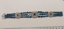 Armband 3 reihig Blautopas