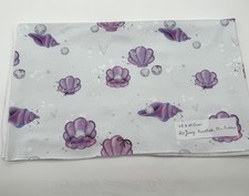 48 cm Jerseystoff Bio Stoff Jersey Lila Einfarbig Stoffrest Muscheln MiniFaktur