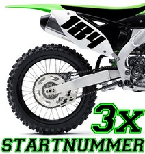 Startnummer wunschnummer - 3x,