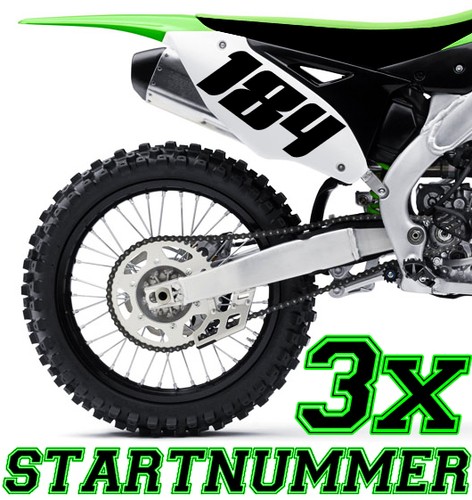 Startnummer wunschnummer - 3x,