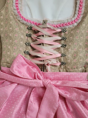 Dirndl trachtenkleid rosa - rosa, gr