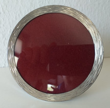 Silber Bilderrahmen oval mit