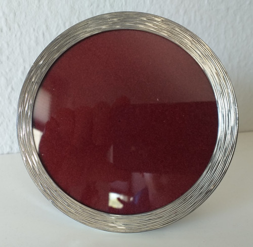 Silber bilderrahmen oval mit - silber,