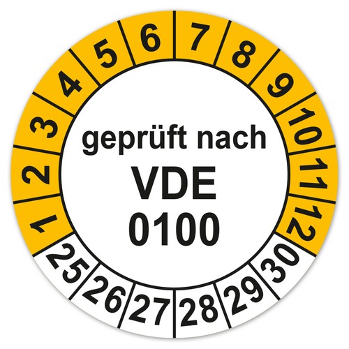Prüfplakette geprüft nach