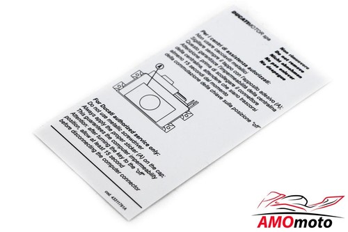 Ducati aufkleber steuergerät - aufkleber,