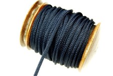 Kordel 5mm Rundkordel Meterware 3m 5m 10m Schnur Band Seil schwarz