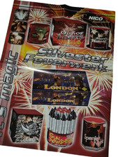 Vintage Nico Feuerwerk Werbe
