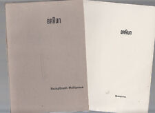 Braun Multipress Rezeptbuch Ernährung Beschreibung Fotos Tips 1960er-1970er