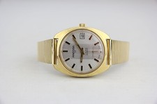 Ancora 43 Handaufzug mechanisch Cal. Unitas 6380 Herrenuhr vergoldet # 7988