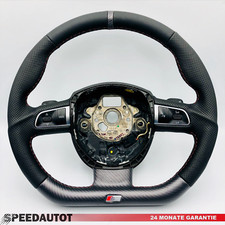  Tuning Abgeflacht S-Line Lenkrad für Audi A4 8K0 4F0 Multifun. DSG Grauer Ring!