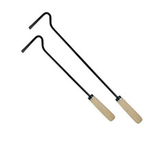 2 Stk. SET Kamin Schürhaken