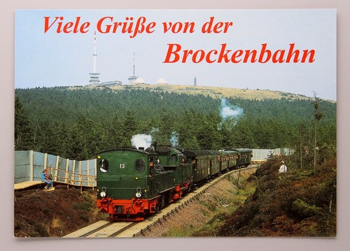 Postkarte brockenbahn - postkarte,