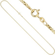 Panzerkette 585 echt Goldkette 2 mm 55 cm Halskette 14 Karat Damen Herren neu