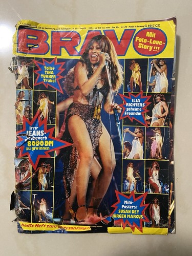 Bravo 1975 mit poster tina - bravo, /1975,mit