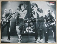AC/DC POSTER BRAVO MAGAZIN VINTAGE ANGUS YOUNG 4 STÜCK