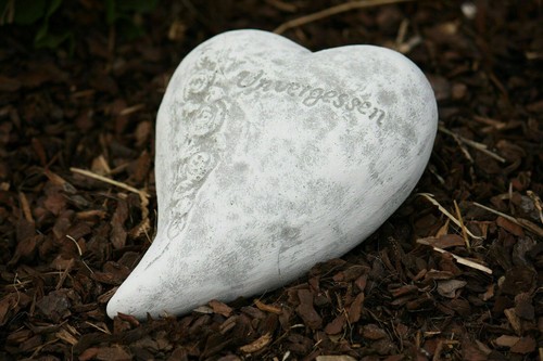 Frostfester grabschmuck herz - grabschmuck,