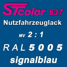 8,5 kg 2K HS Autolack VOC 2:1 RAL 5005 signalblau NFZ LKW Lack Set mit Härter