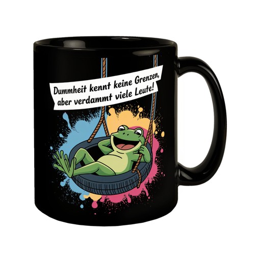 Grüner frosch tasse - frosch,