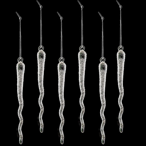 6pcs glas eiszapfen - 6pcs, 15cm