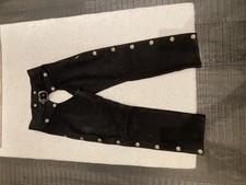 Original PYRATE STYLE CHAPS LEDERCHAPS Damen- in schwarz Gr. 38