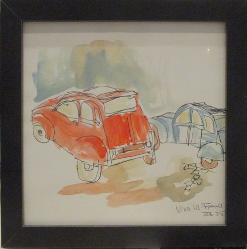 2cv enten original zeichnung - 2cv,
