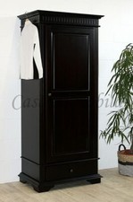 Massivholz Dielenschrank DAHLIA 90x205x58cm 1türig Fichte massiv braun kolonial