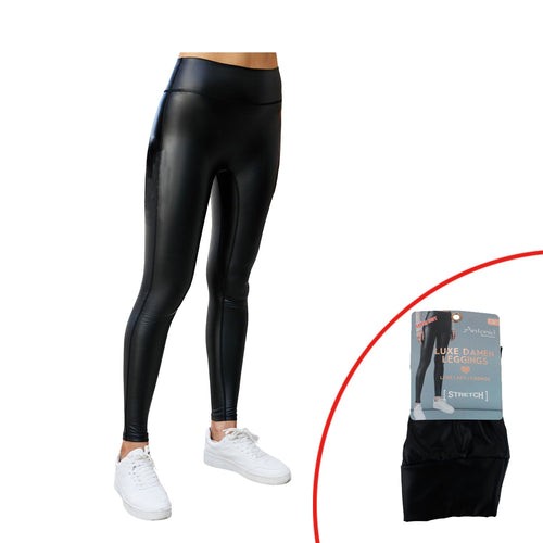 Damen leggings wet look - leggings,