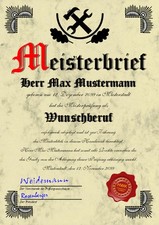Meisterbrief Diplom
