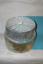 Deckenlampe Gold Silber Lampenschirm King Ersatzschirm E27 E14 Stoff Schirm