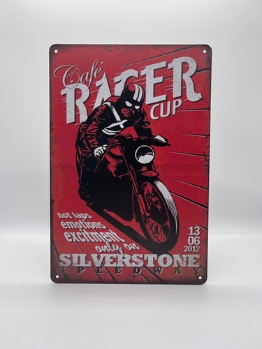 Blechschild cafe racer cup - cafe,
