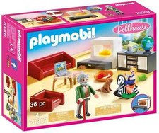  Playmobil 70207 Puppenhaus Wohnzimmer mit Kamin - Neu in OVP