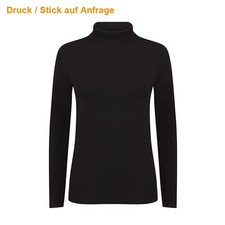 Schwarzer Rollkragenpullover