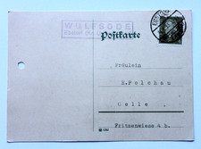 PK DR gel. 1933 von Lopau Landpost Wulfsode Ebstorf Kr. Uelzen Land nach Celle