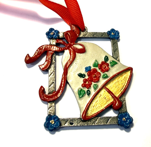 Zinn christbaumschmuck glocke - zinn,