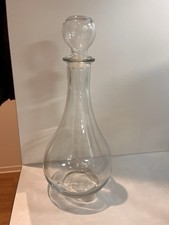 Deko Glasflasche Schnapsflasche 31 cm mit Glasstopper