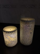 QVC HSE LED Kerzen Echtwachskerzen Natur Farbwechsel Flacker mit Timer Funktion