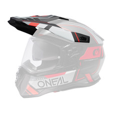 Visor D-SRS Helmet SQUARE V.23 Schwarz/Grau/Rot One Size