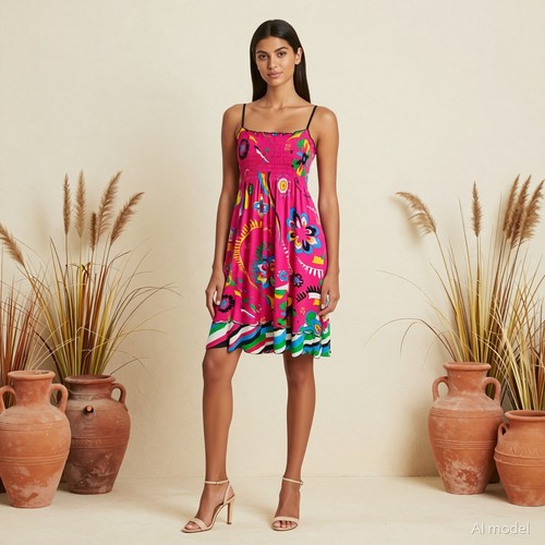 Kleid für strand urlaub pink - für,