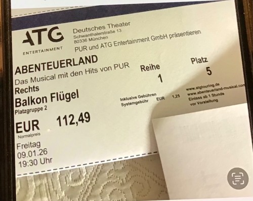 Musical karten abenteuerland - musical,