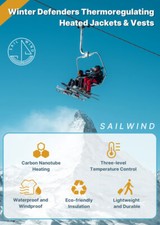 Beheizbare Weste mit Akku von Sailwind Größe L