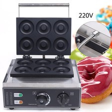 6Stück kommerzielle Elektrische Donut Maker Machine Donut Making Maschine 1550W