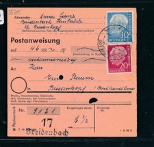 117326) Heuß Postanweisung