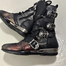 New Rock Stiefel Flammen