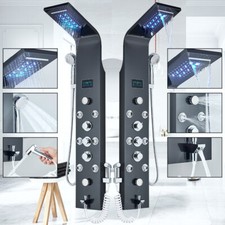 Duschpaneel Edelstahl LED