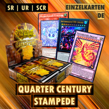Yugioh Quarter Century Stampede Einzelkarten Auswahl DE | Vorverkauf 10.04.2025