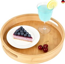 Bambus Serviertablett, Rundes