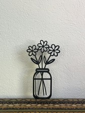 versch. Blumen - Silhouette Lineart - Trockenblumen Deko - Pflanzen 3D Druck