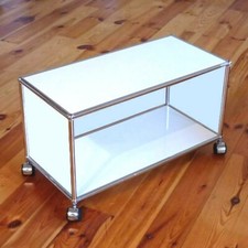 * Orig. USM Haller Lowboard TV Sideboard Weiß Reinweiß * Seiten geschlossen * 