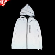 Reflektierende Herrenjacke Unisex Full Reflective Jacke Laufjacke/Atmungsaktiv